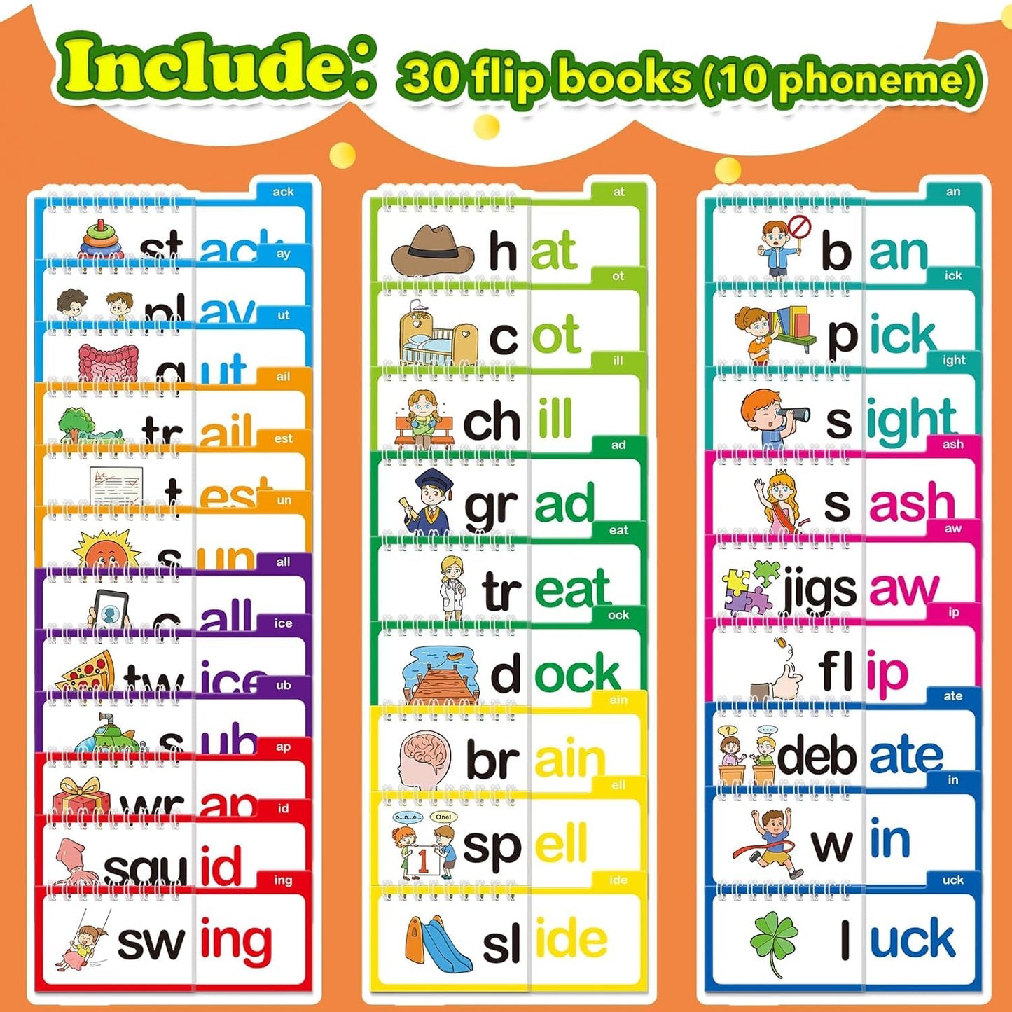 Fun Phonics 30-Flip Books